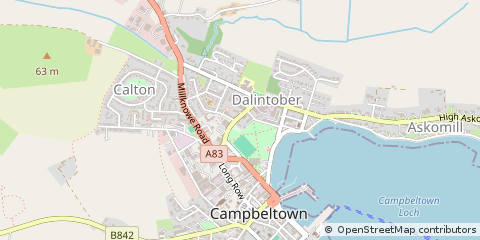 Map of Campbeltown, Argyll