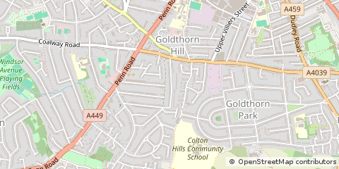 Map of Wolverhampton, West Midlands
