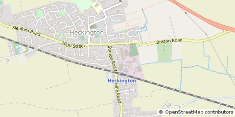 Map of Sleaford, Lincolnshire