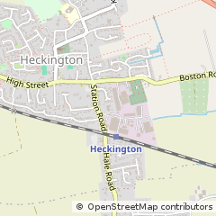 Map of Sleaford, Lincolnshire