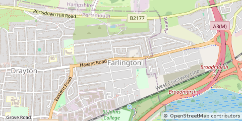 Map of Portsmouth, Hampshire
