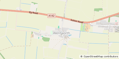 Map of Wentworth, Cambs
