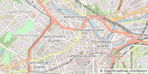 Map of Sheffield