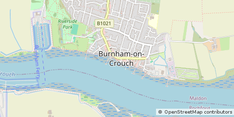 Map of Burnham-on-Crouch, Essex