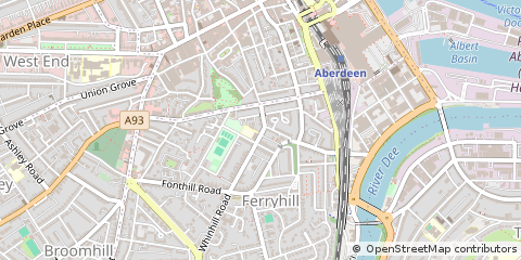 Map of Aberdeen