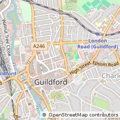 Map of Guildford, Surrey