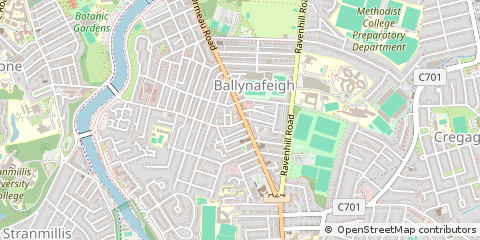 Map of Belfast, CO. Down
