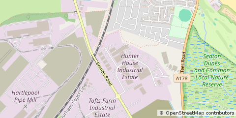 Map of Hartlepool