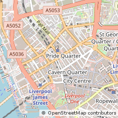 Map of Liverpool, Merseyside