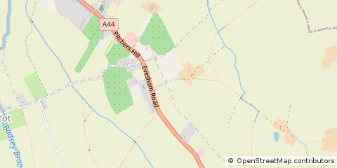 Map of Broadway, Worcestershire