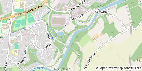 Map of Tyne & Wear