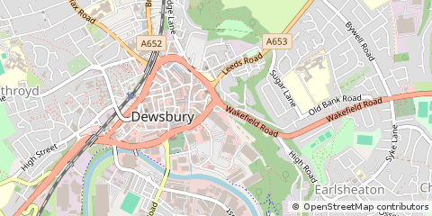 Map of West Yorkshire