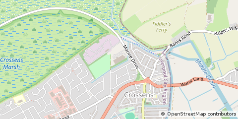 Map of Southport, Merseyside