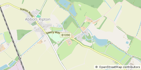 Map of Huntingdon, Cambridgeshire
