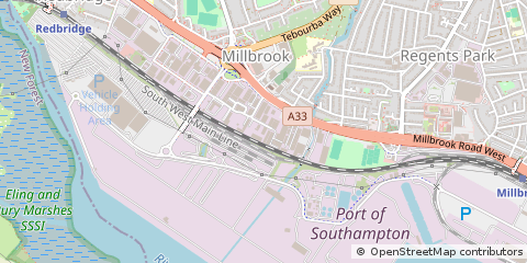 Map of Southampton, Hampshire