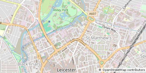 Map of Leicester