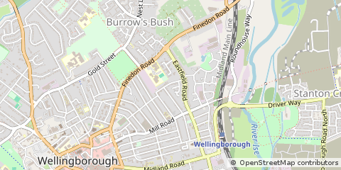 Map of Wellingborough