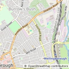 Map of Wellingborough