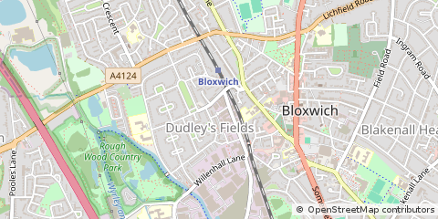Map of Walsall, West Midlands