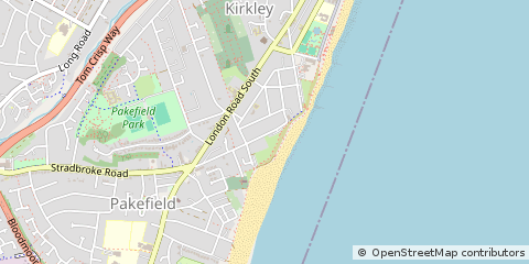 Map of Lowestoft