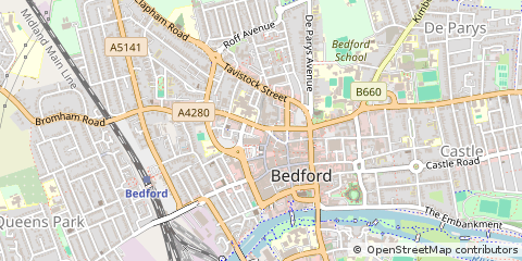 Map of Bedford
