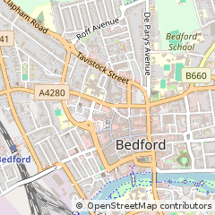 Map of Bedford