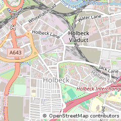 Map of Leeds, West Yorkshire