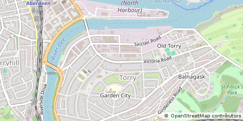 Map of Aberdeen, Aberdeenshire