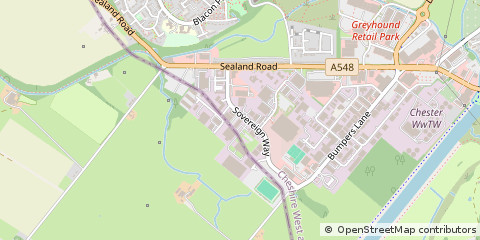 Map of Chester, Cheshire