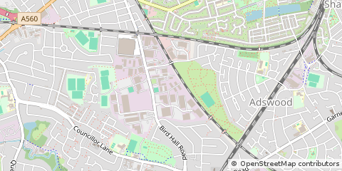 Map of Stockport, Cheshire