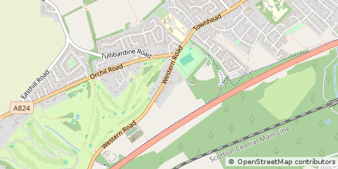 Map of Auchterarder