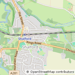 Map of Guildford, Surrey