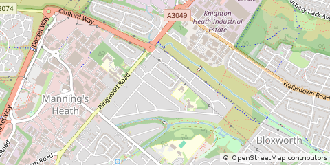 Map of Poole, Dorset