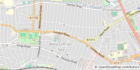 Map of Westcliff-on-SEA