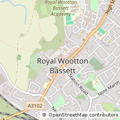 Map of Swindon, Wiltshire