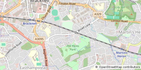 Map of Bracknell