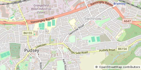 Map of Leeds, West Yorkshire