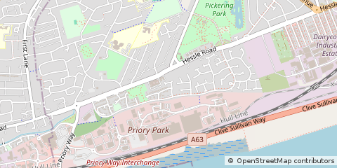 Map of Hull, North Humberside
