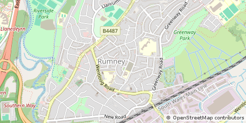 Map of Cardiff