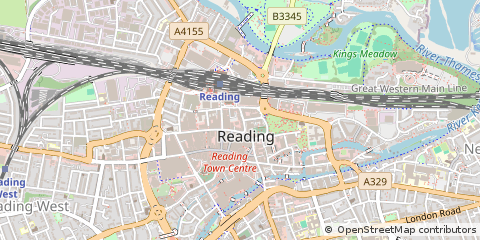 Map of Reading, Berkshire