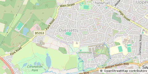 Map of Swadlincote