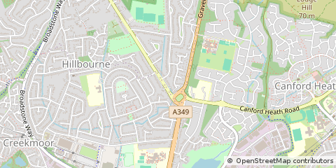 Map of Broadstone, Dorset