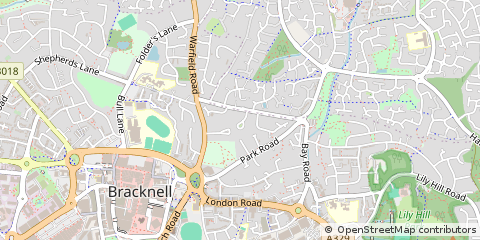 Map of Bracknell, Berkshire