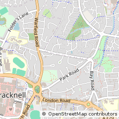 Map of Bracknell, Berkshire