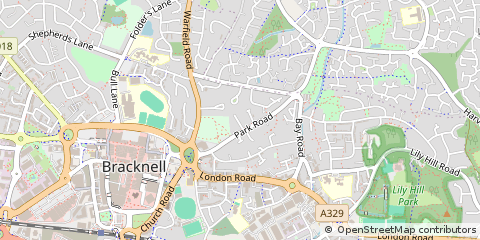 Map of Bracknell, Berkshire