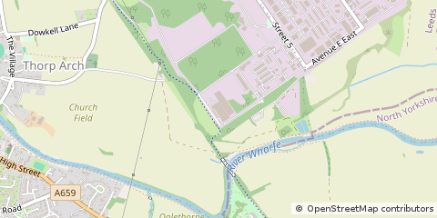 Map of Wetherby, West Yorkshire
