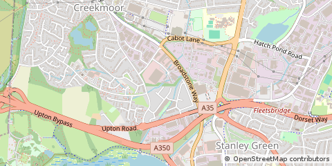 Map of Poole, Dorset