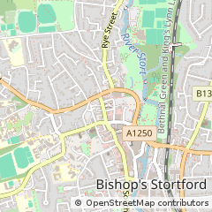 Map of Bishop Stortford, Herts