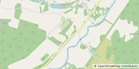 Map of Peebles, Scottish Borders