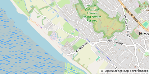 Map of Heswall, Wirral